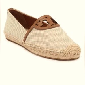 Tory Burch Sidney Espadrille Canvas Flats